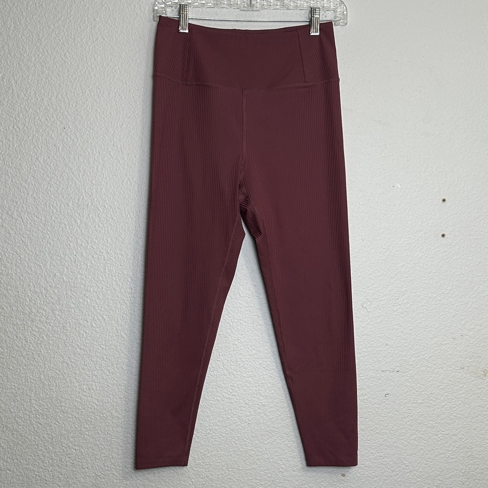 Girlfriend Collective Ribbed High Rise Pull On Leggings Womens Medium Activewear - Picture 2 of 12